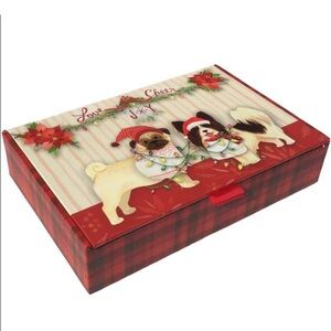 Punch Studio Festive Dogs Decorative Cigar Nesting Boxes (61887), Small
